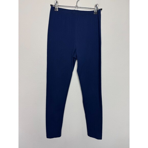 Cat & Jack Girls XL Leggings Navy Blue High Rise Pull On Elastic Waist Cotton - Picture 4 of 8